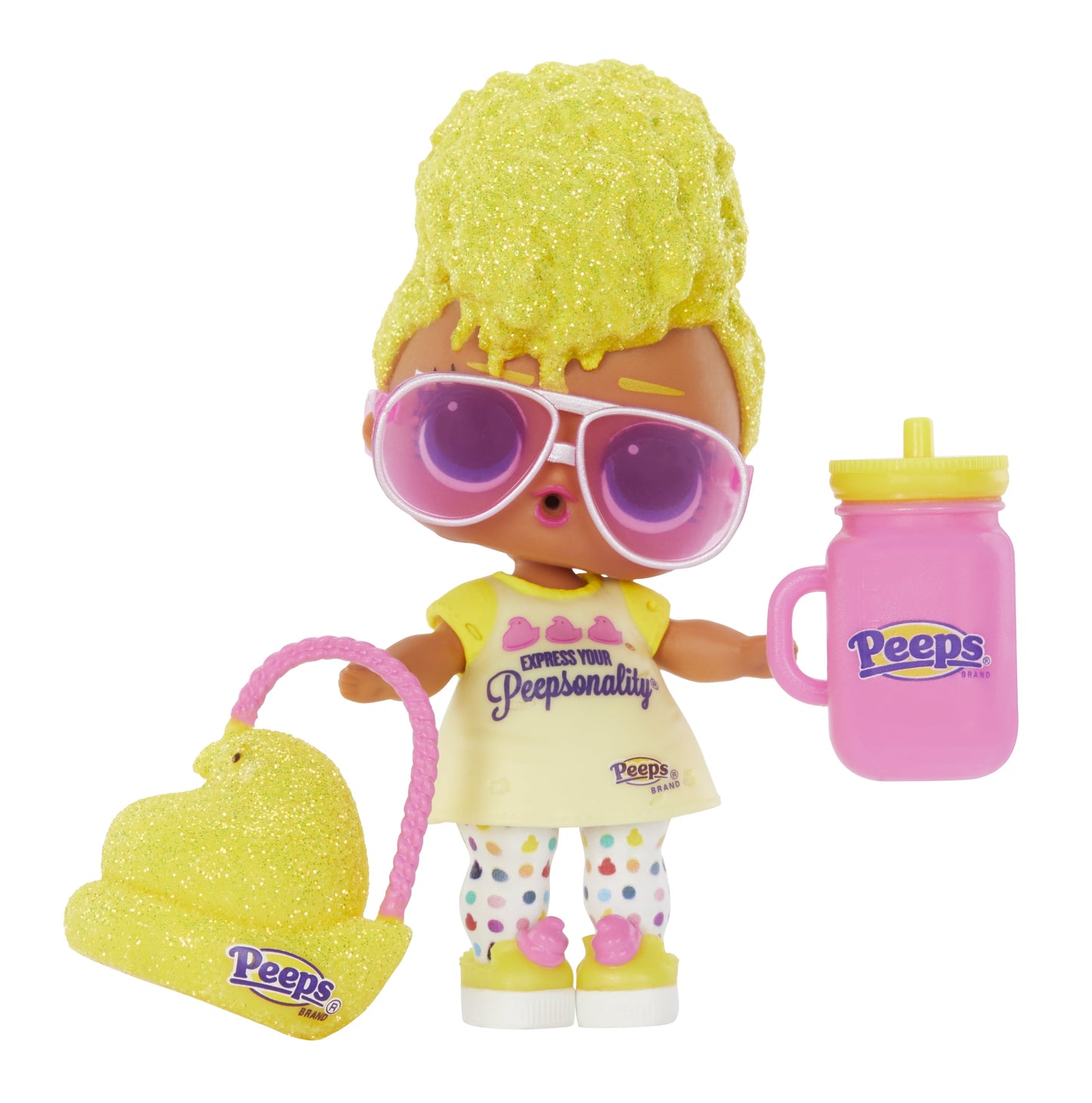 L.O.L. Surprise Loves Mini Sweets Peeps- Tough Chick with Collectible Doll, 7 Surprises, Spring Theme, Peeps Limited Edition Doll- Great Gift for Girls Age 4+