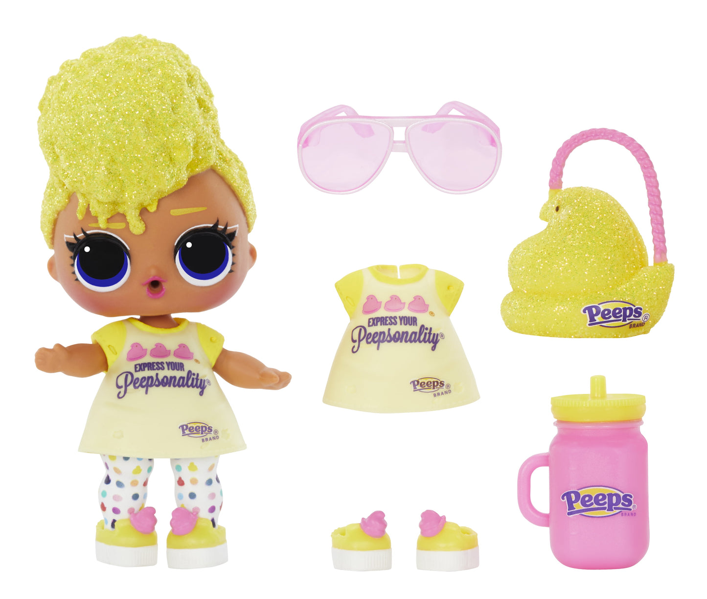 L.O.L. Surprise Loves Mini Sweets Peeps- Tough Chick with Collectible Doll, 7 Surprises, Spring Theme, Peeps Limited Edition Doll- Great Gift for Girls Age 4+