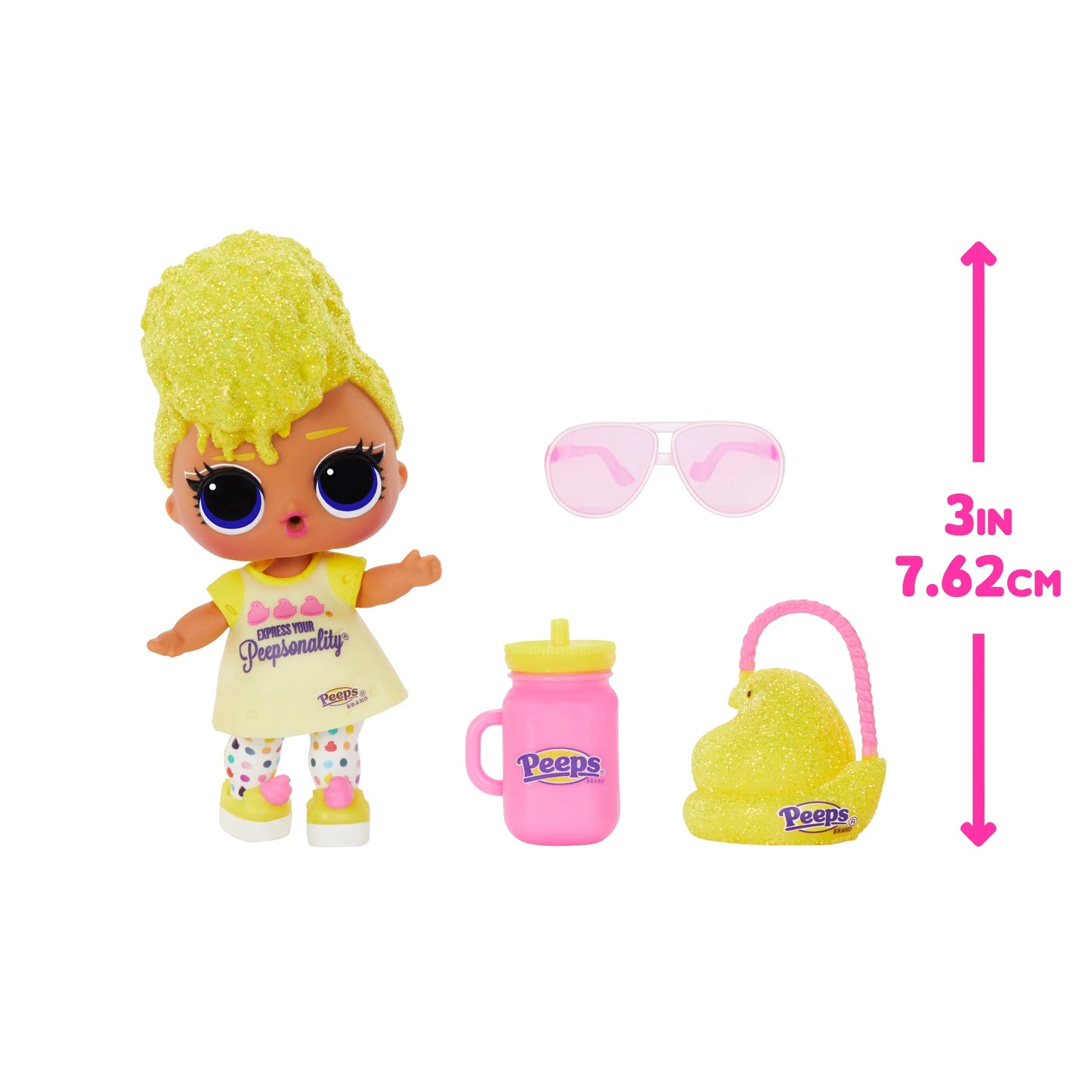 L.O.L. Surprise Loves Mini Sweets Peeps- Tough Chick with Collectible Doll, 7 Surprises, Spring Theme, Peeps Limited Edition Doll- Great Gift for Girls Age 4+