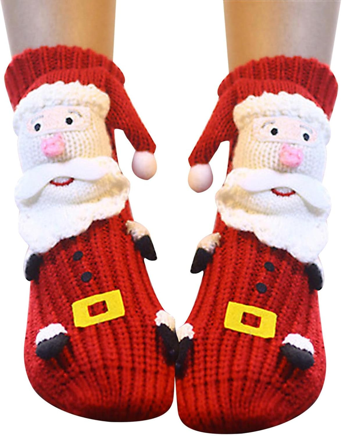 Women'S Christmas Socks, Sleep Socks, Cute Socks, Three-Dimensional Cartoon Woolen Socks, Thickened Winter Warm Socks